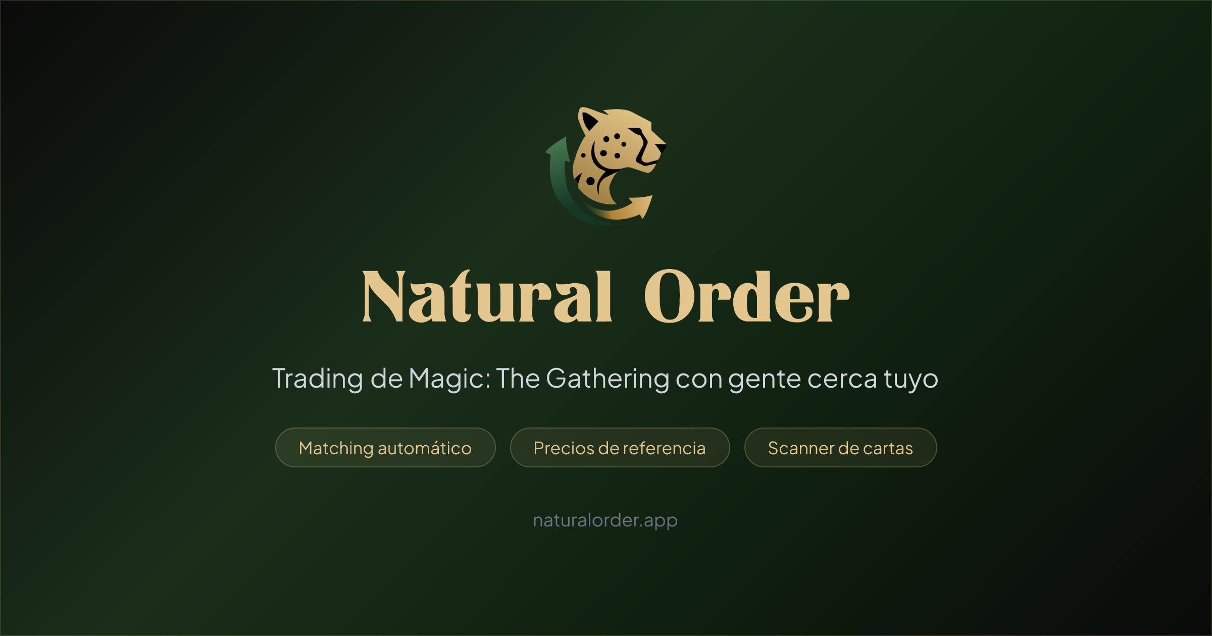 Natural Order - Trading de MTG con gente cerca tuyo